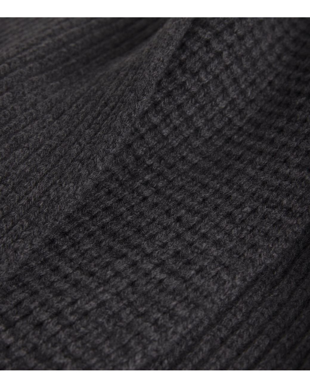 Sunspel Gray Wool-Cashmere Waffle Scarf for men