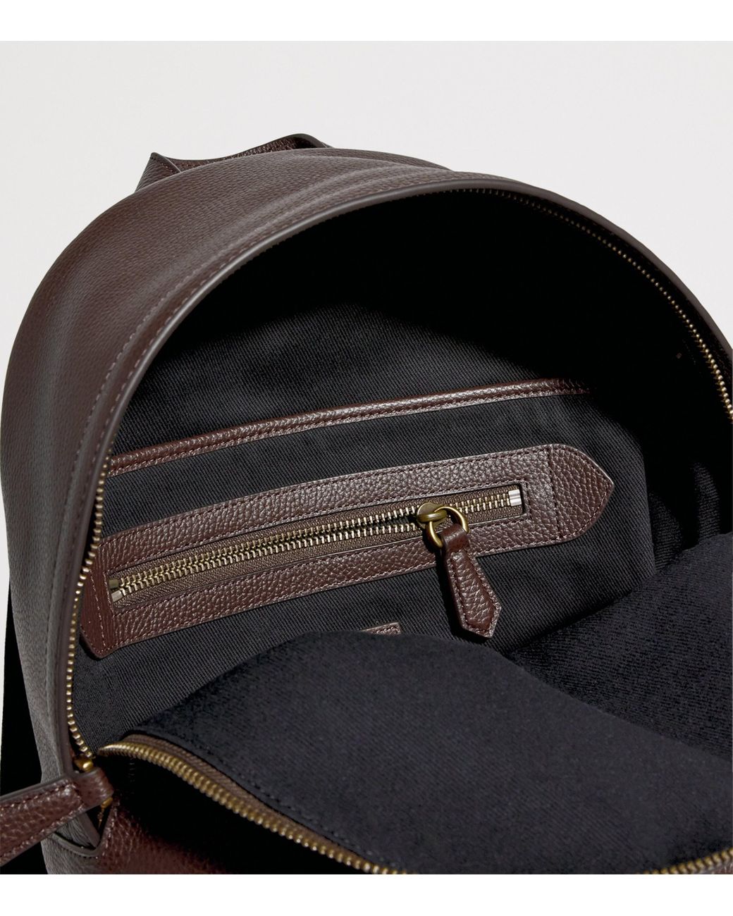 Polo Ralph Lauren Brown Leather Logo Backpack for men