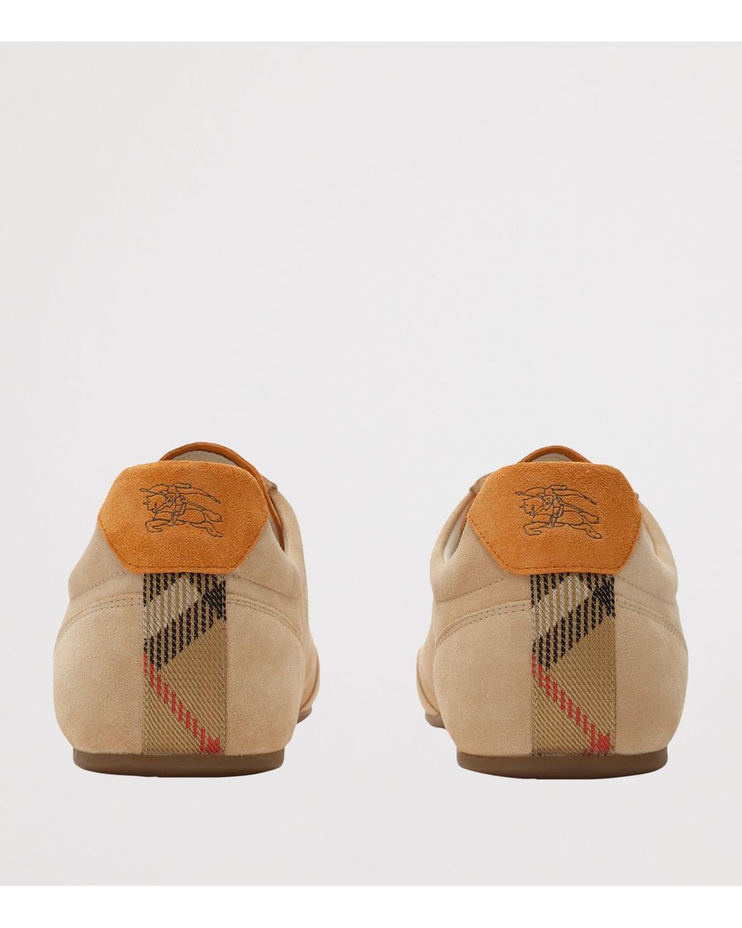 Burberry Brown Suede Knight Runner Sneakers for men