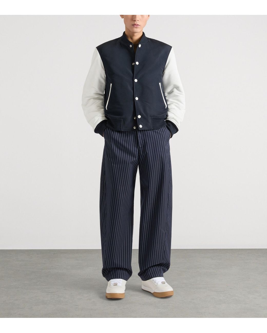 Givenchy Blue Logo Bomber Jacket for men