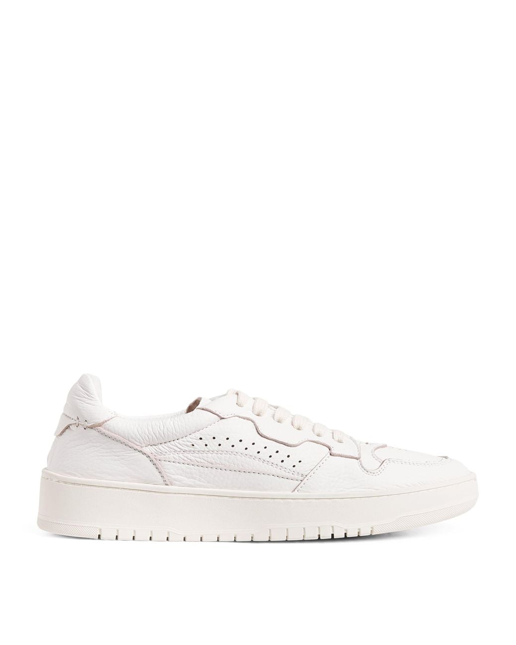 Eleventy White Leather Sneakers