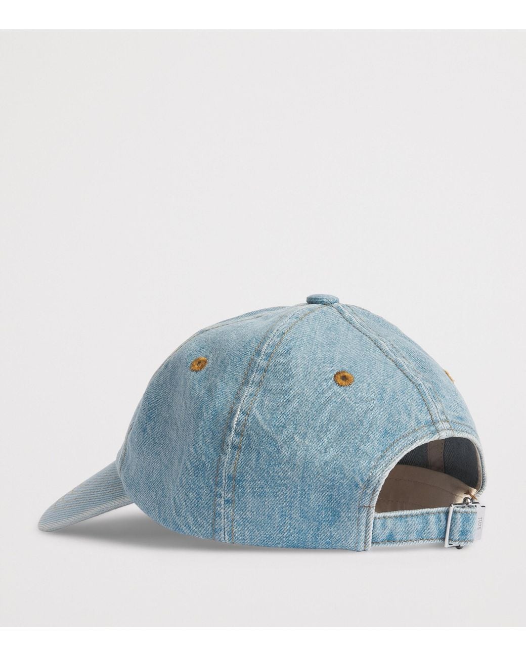 AMI Blue Denim Embroidered Logo Baseball Cap for men