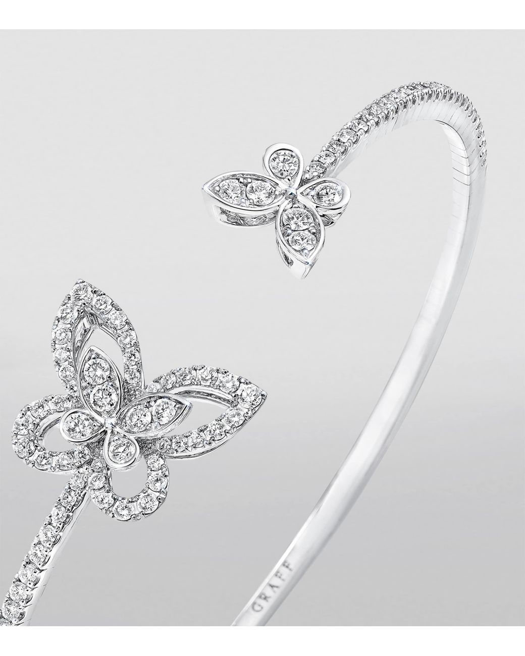 Graff White And Diamond Butterfly Bangle