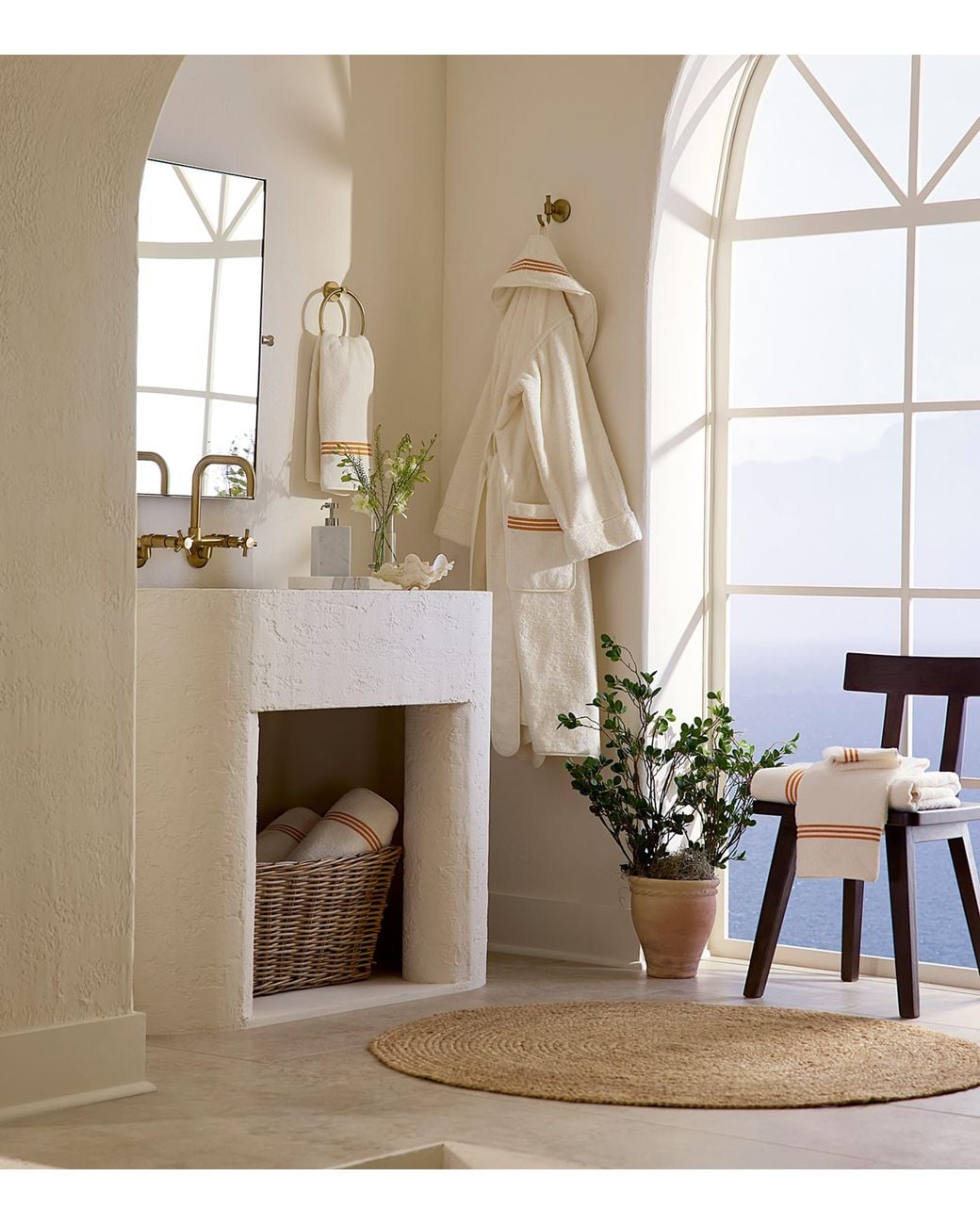 Pratesi White Tre Righe Robe