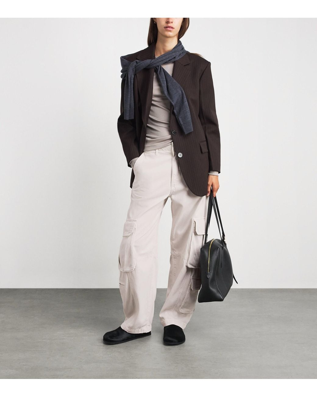 Agolde White Ambika Cargo Trousers