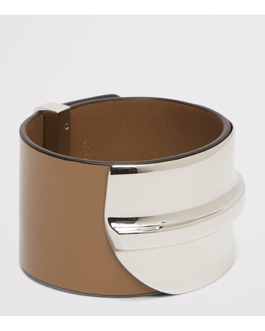 Max Mara Brown Leather Belt Bracelet