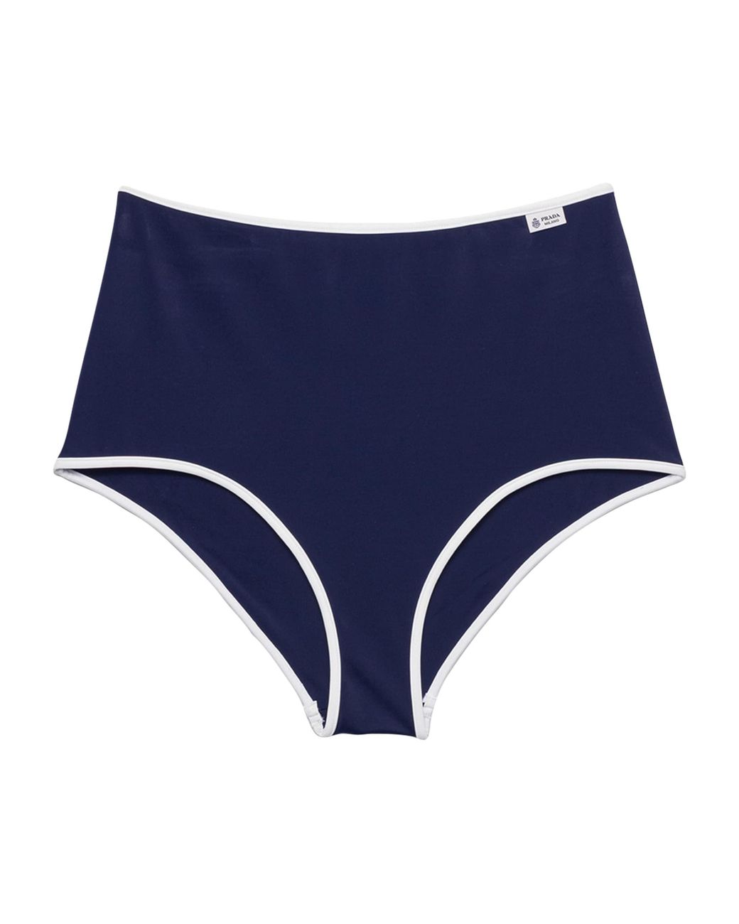 Prada Blue High-Rise Bikini Bottoms