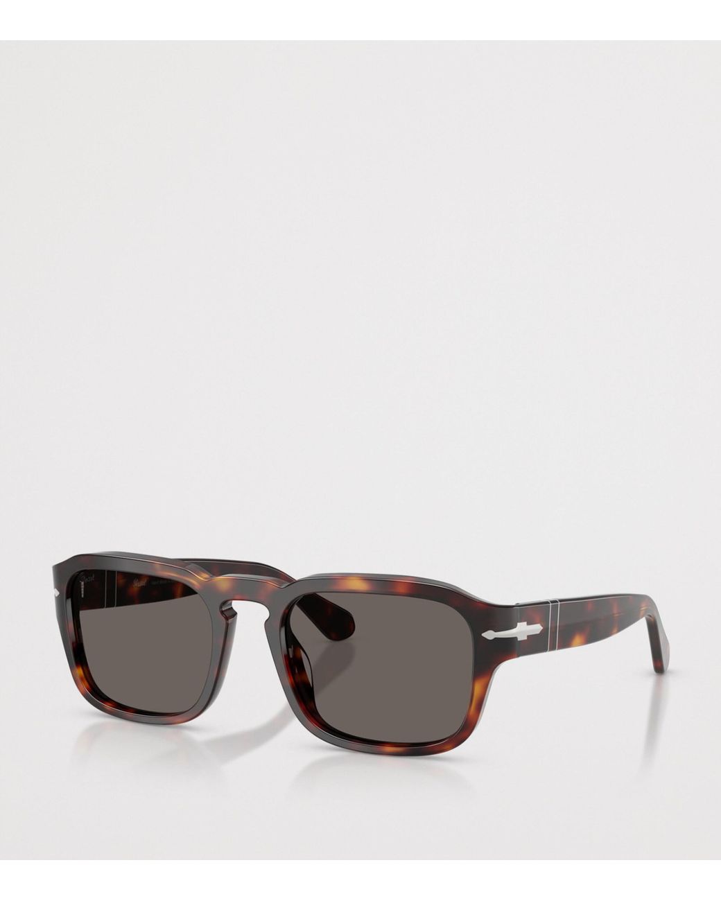 Persol Gray Tortoiseshell Pillow Sunglasses