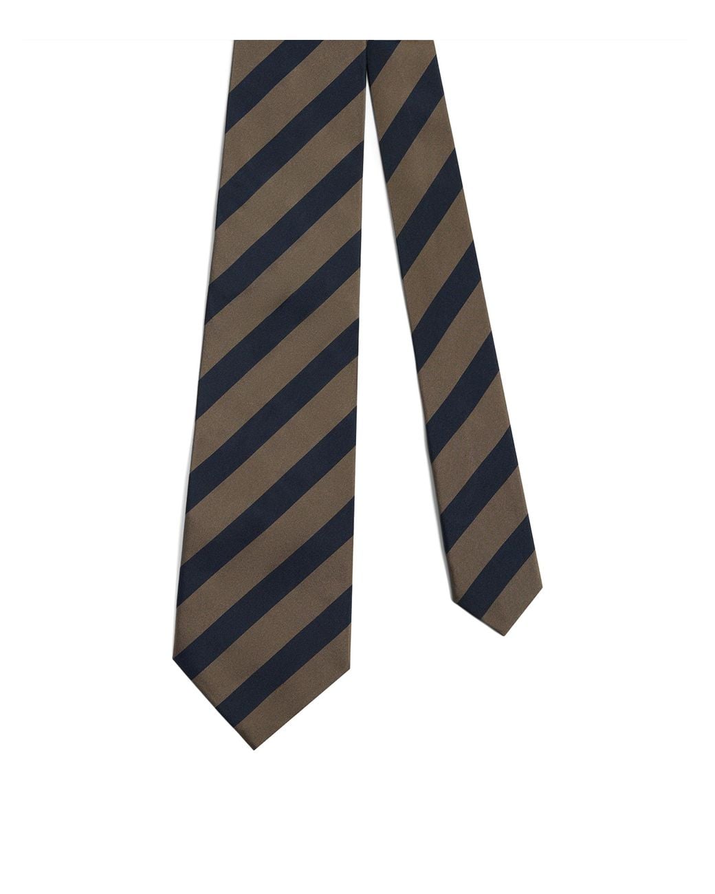 Dunhill Blue Mulberry Silk Stripe Tie for men