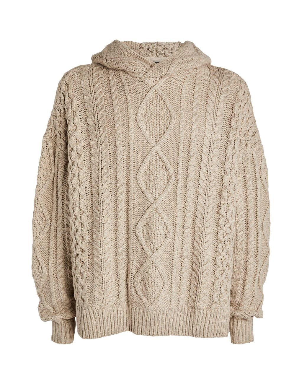 Fear of god essentials knitted hoodie hotsell