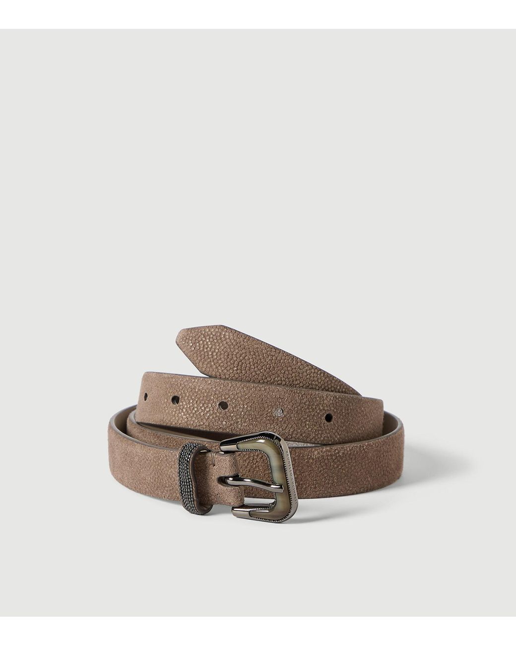 Brunello Cucinelli Multicolor Leather Sparkling Belt