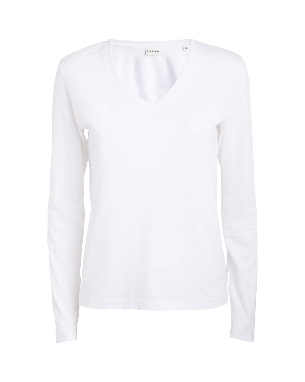 Falke White Long-Sleeved T-Shirt