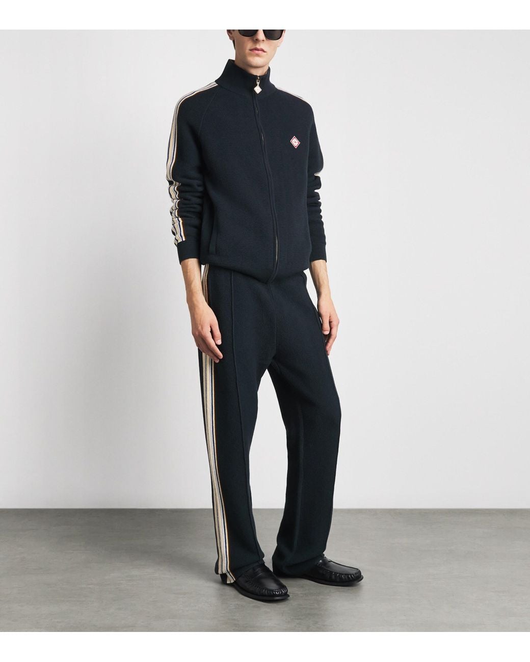Casablanca Blue Café Culture Track Trousers for men
