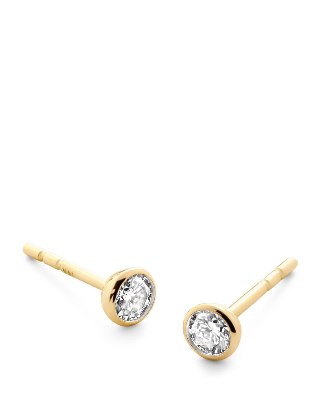Monica Vinader Metallic And Diamond Essentials Stud Earrings