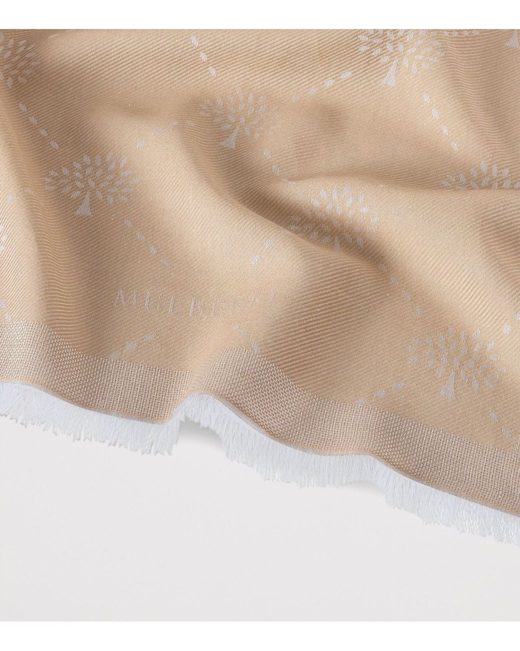 Mulberry Natural Cotton Diamond Tree Square Scarf