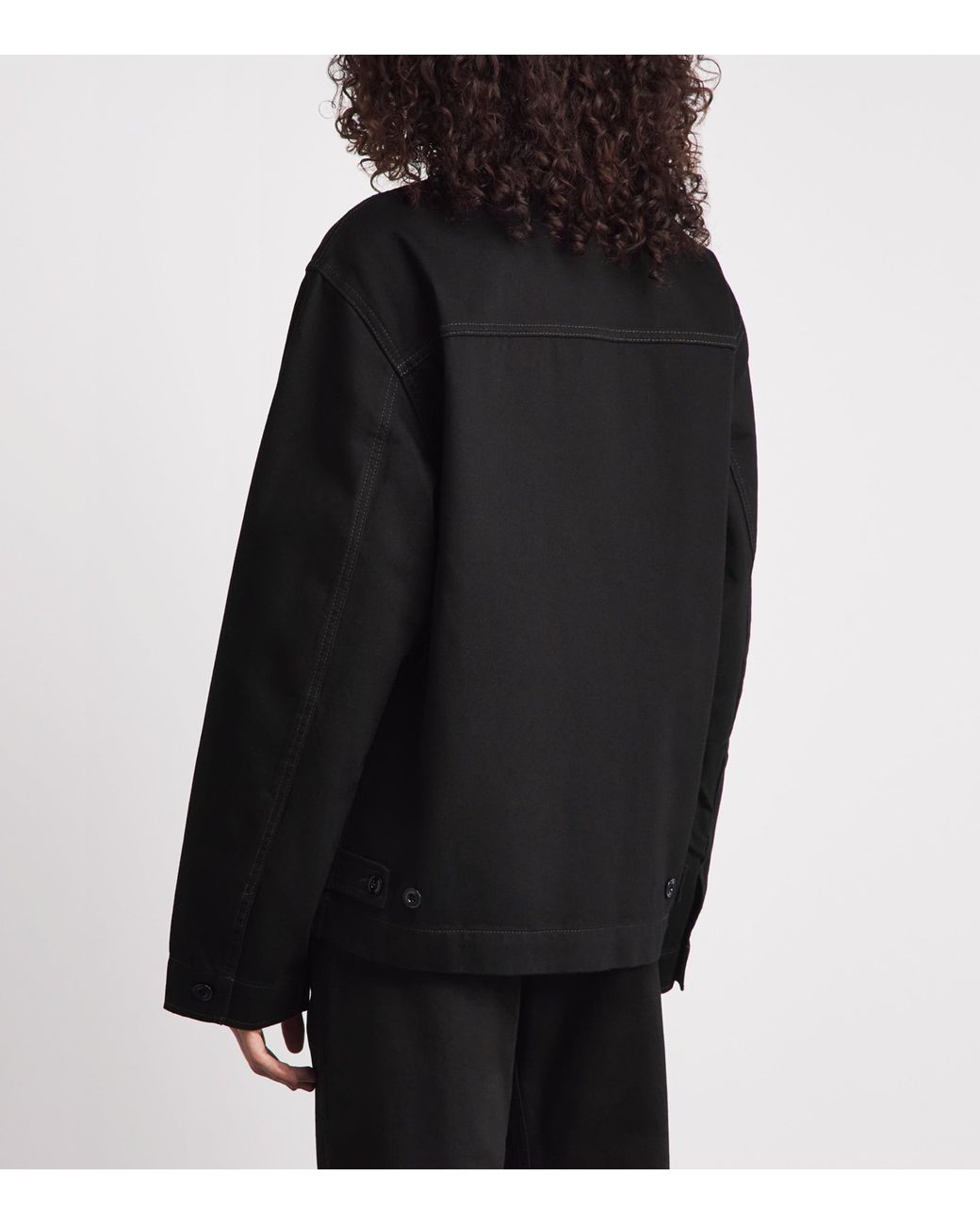 Lemaire Black Boxy Denim Jacket