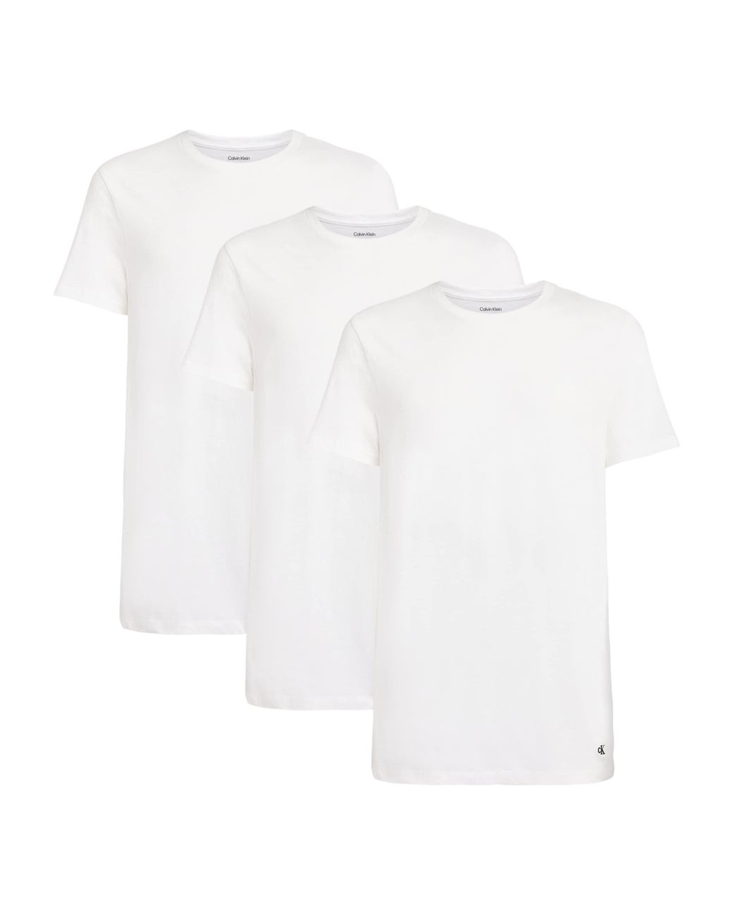 Calvin Klein White Stretch-Cotton T-Shirts for men