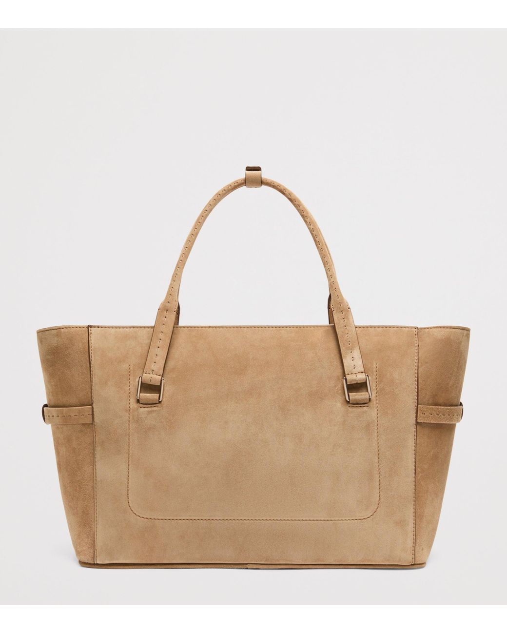 Max Mara Brown Suede Tote Bag