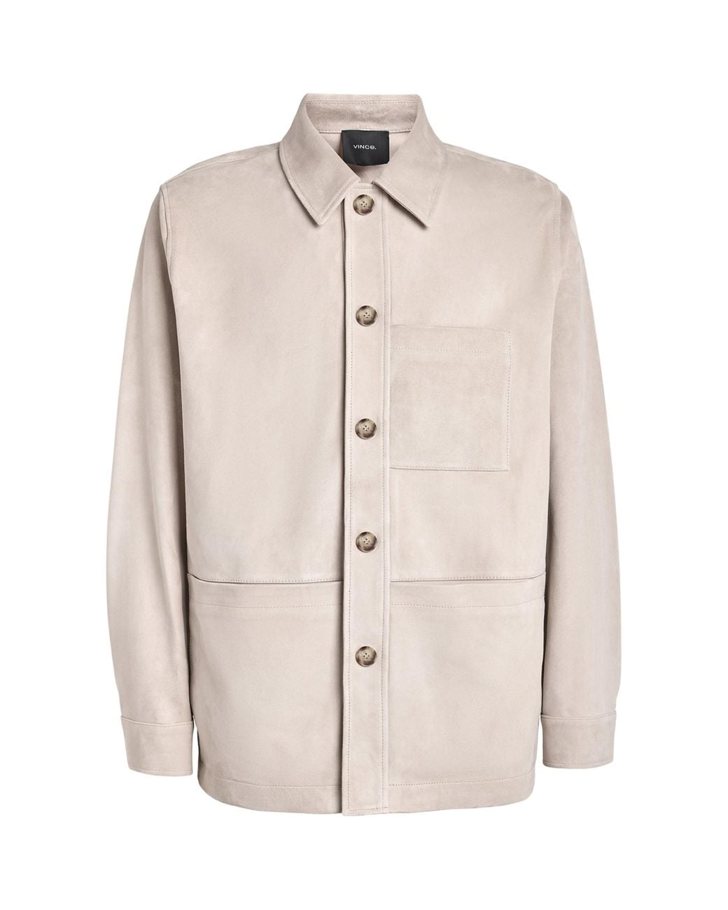 Vince Natural Suede Chore Jacket for men