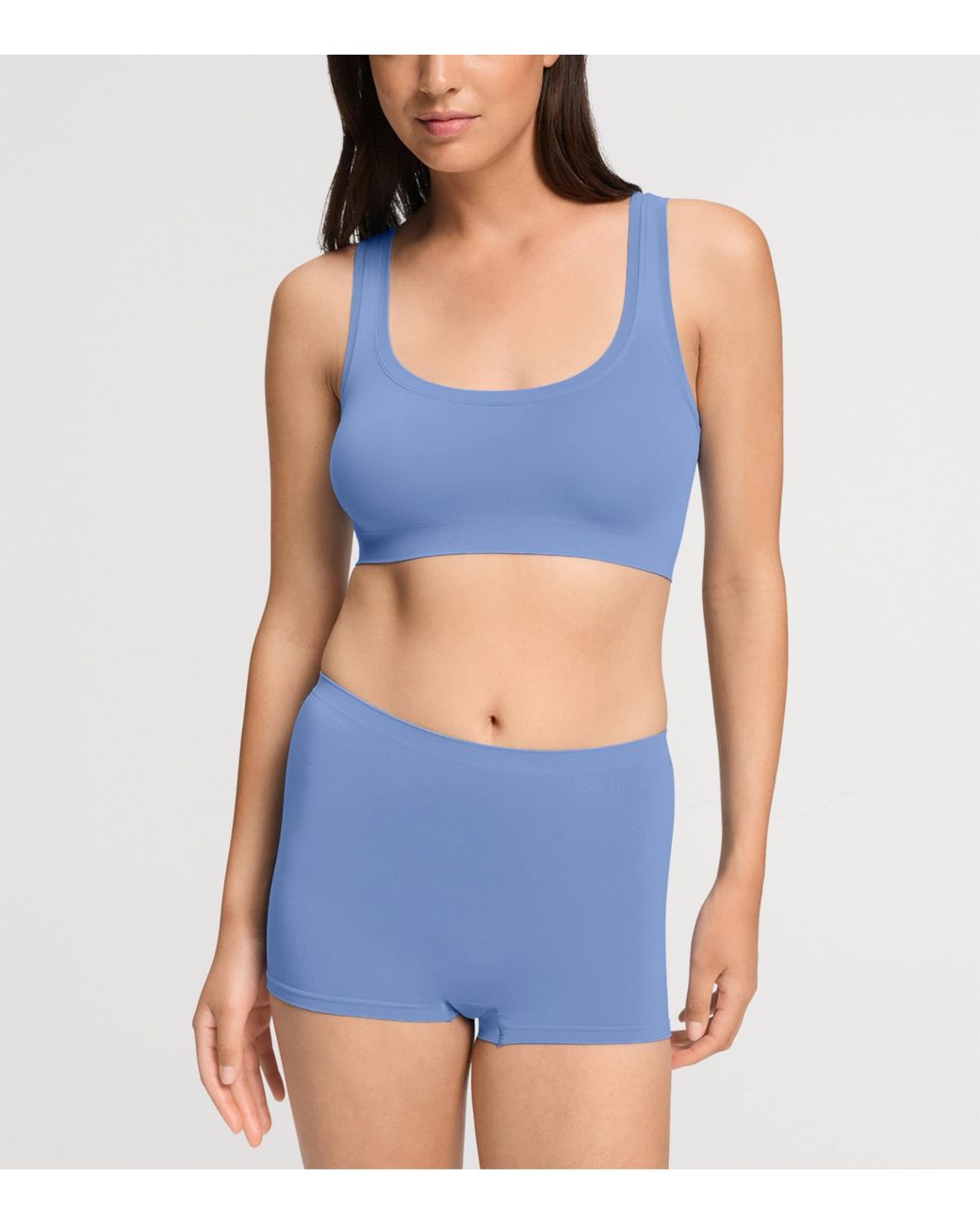 Hanro Blue Touch Feeling Crop Top