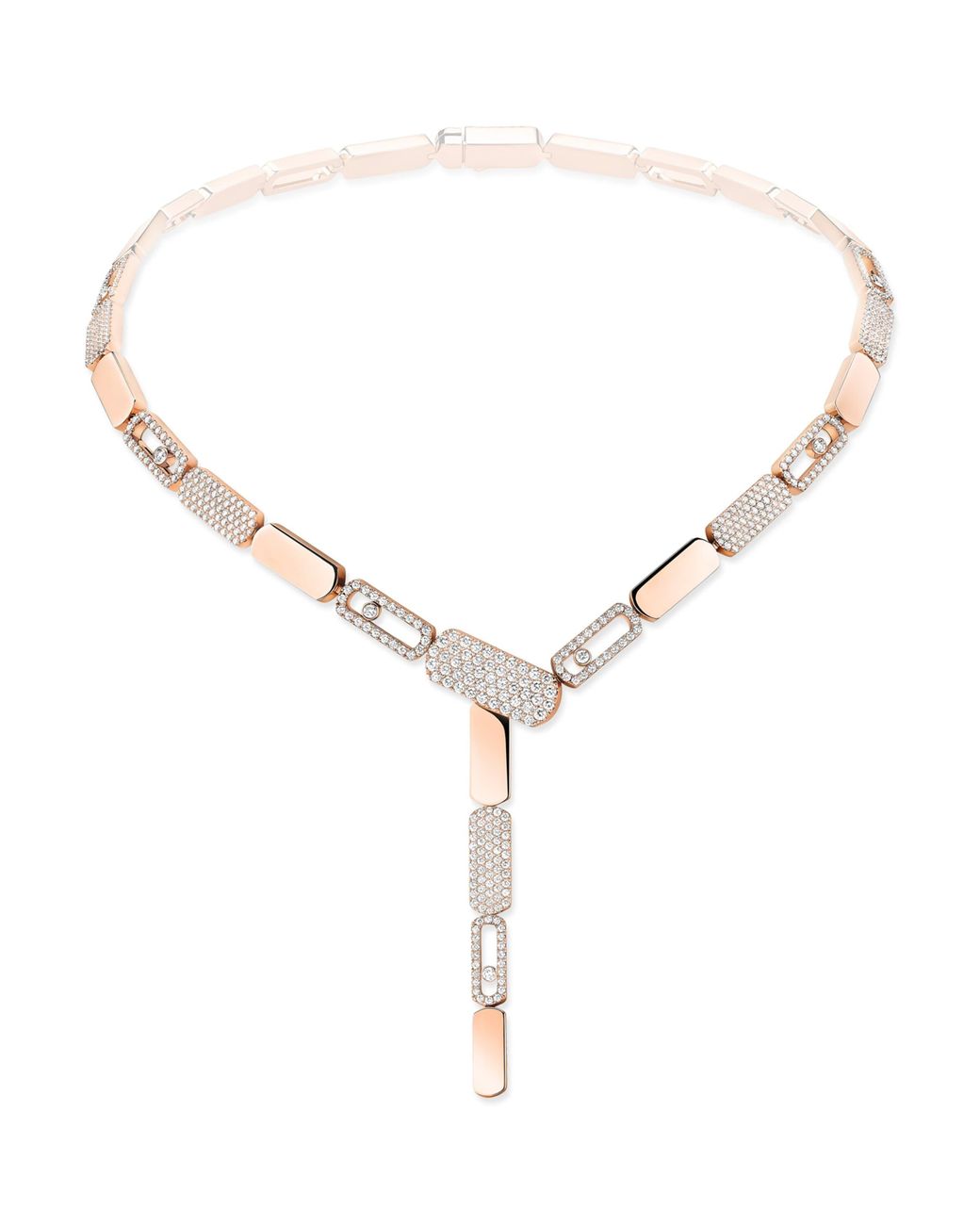 Messika Metallic Imperial Move And Diamond Tie Necklace