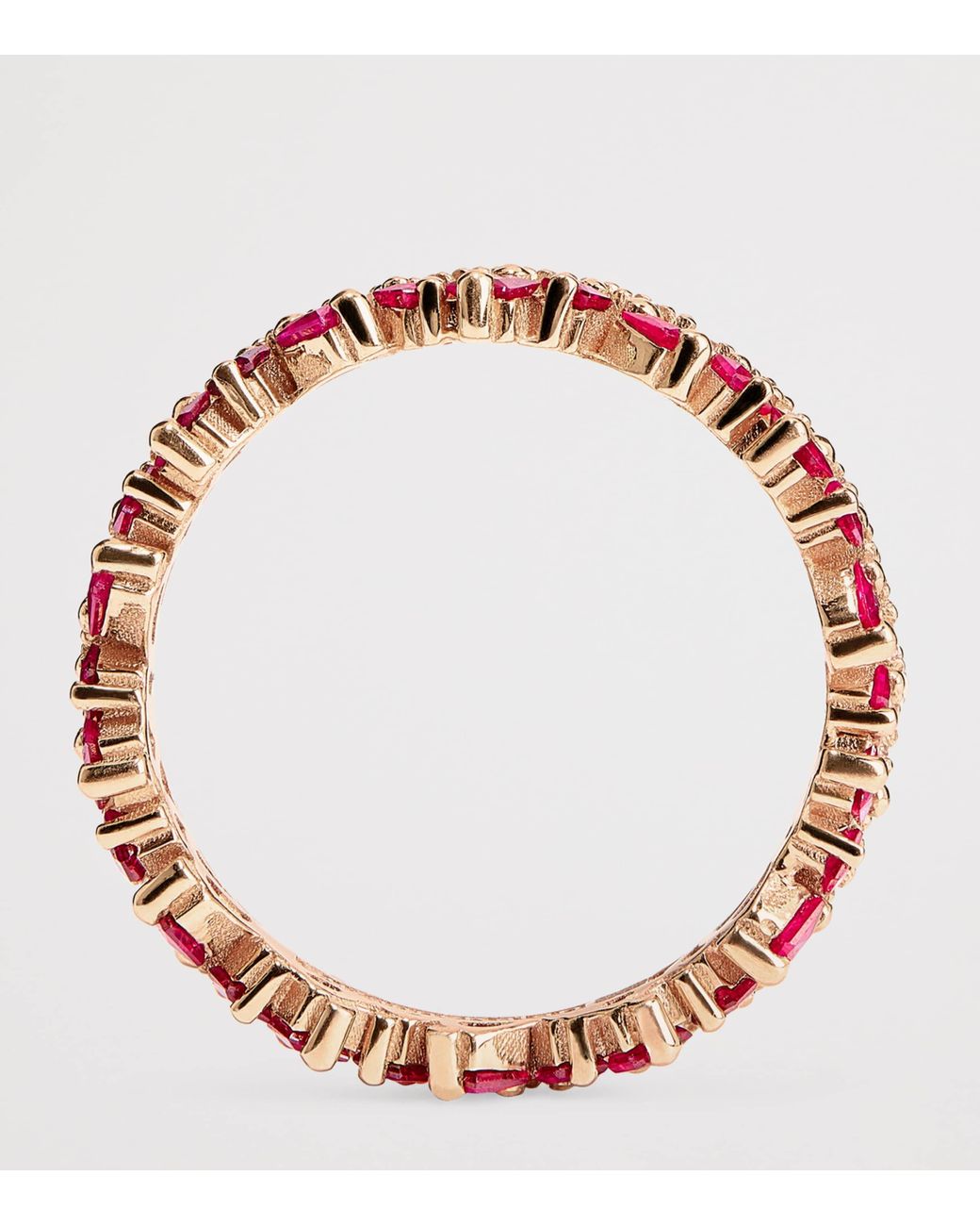 Suzanne Kalan Red Diamond And Ruby Princess Eternity Ring