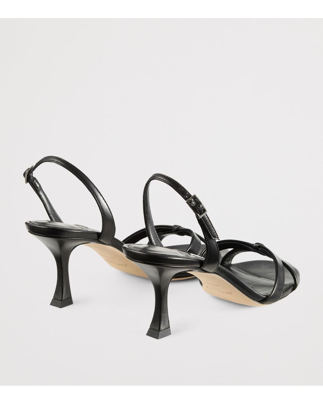 Jimmy Choo Black Elsy 70 Leather Heeled Sandals