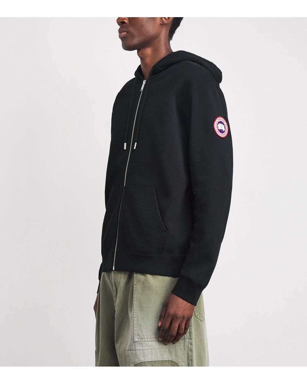 Canada Goose Black Organic Cotton Loon Hoodie for men