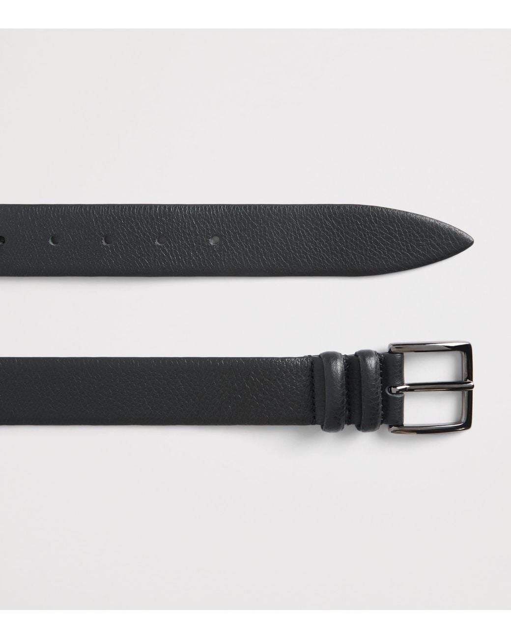 Jacob Cohen Black Leather Buckle Belt for men
