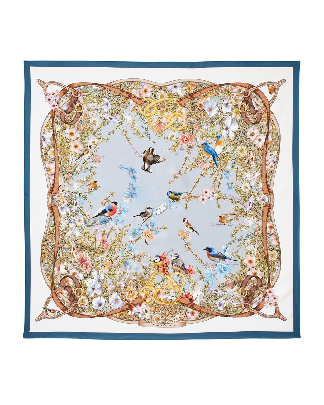 Aspinal Metallic Silk Edwardian Garden Scarf