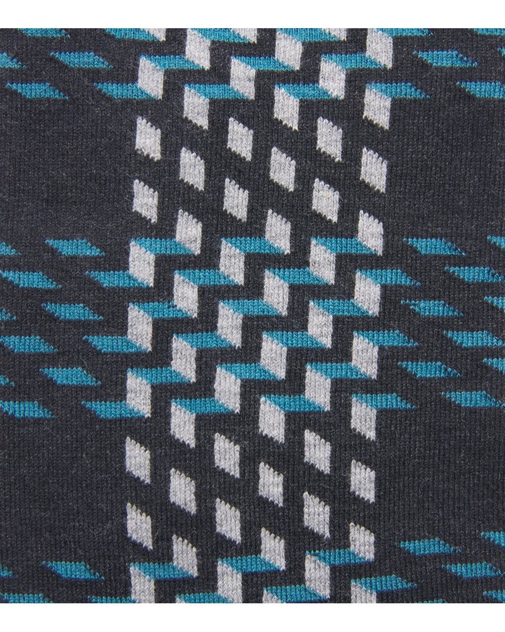 Doré Doré Blue Cotton Patterned Socks for men