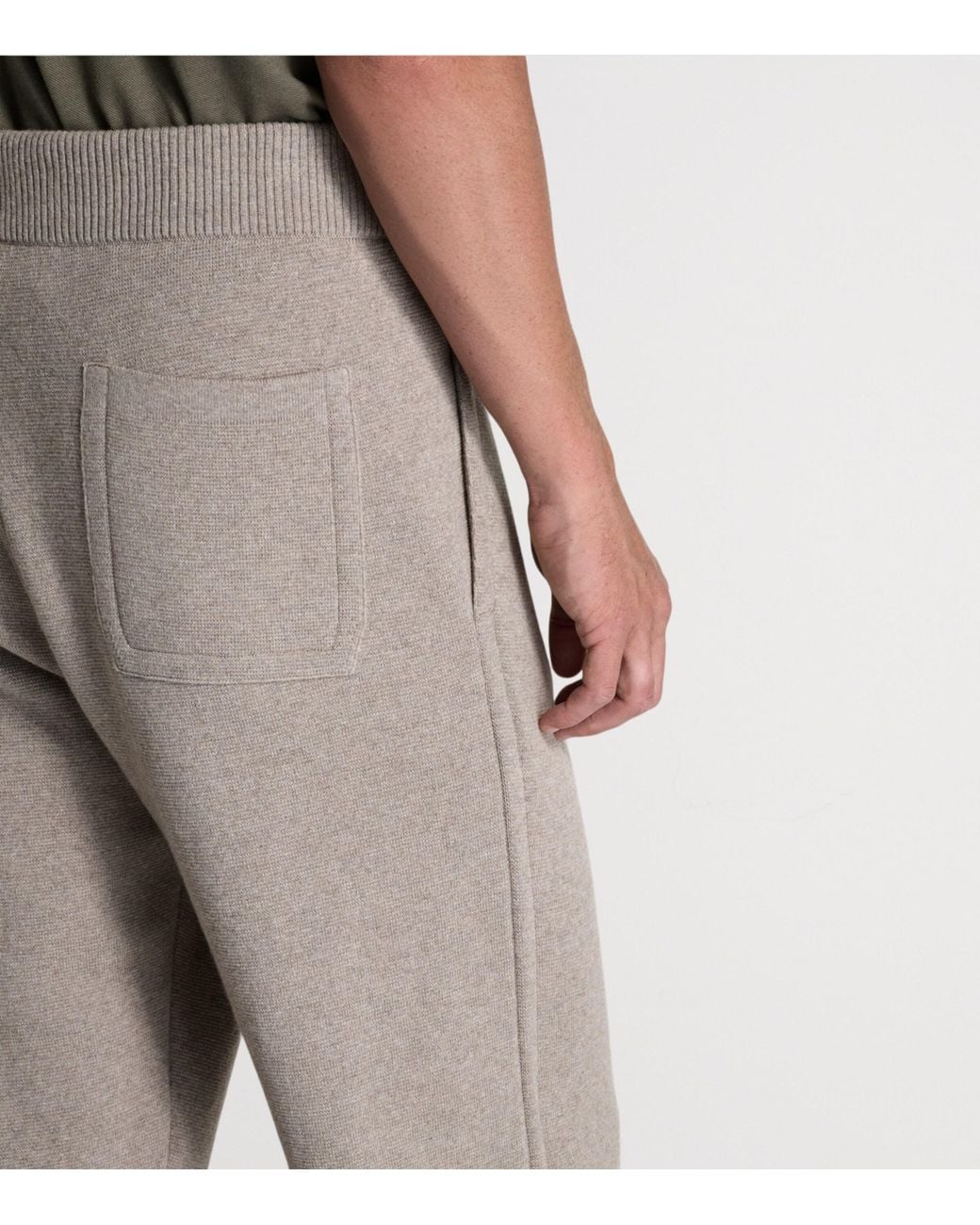 Dunhill Gray Cotton-Cashmere Athluxury Sweatpants for men