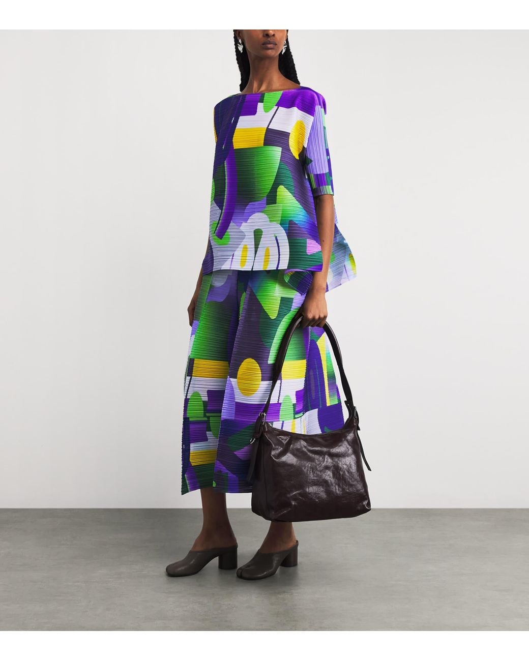 Pleats Please Issey Miyake Blue Playground Top