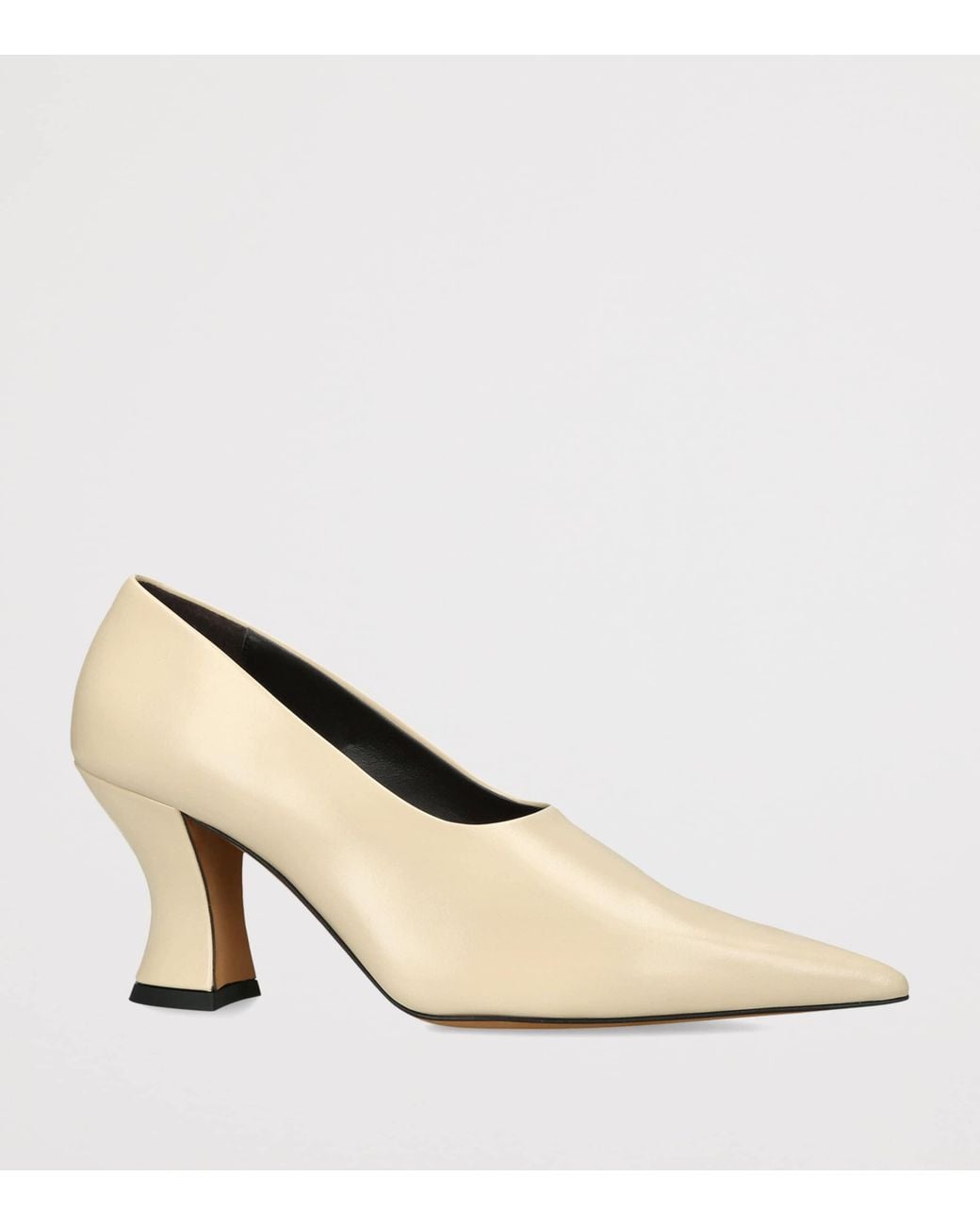 Khaite Natural Leather Colleen Pumps 75