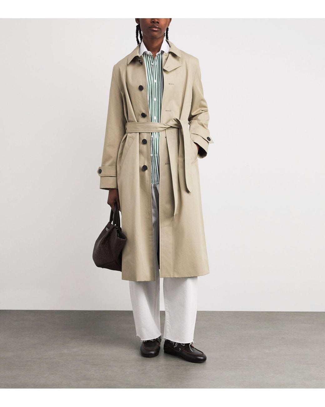 With Nothing Underneath Natural Cotton Chatsworth Trench Coat