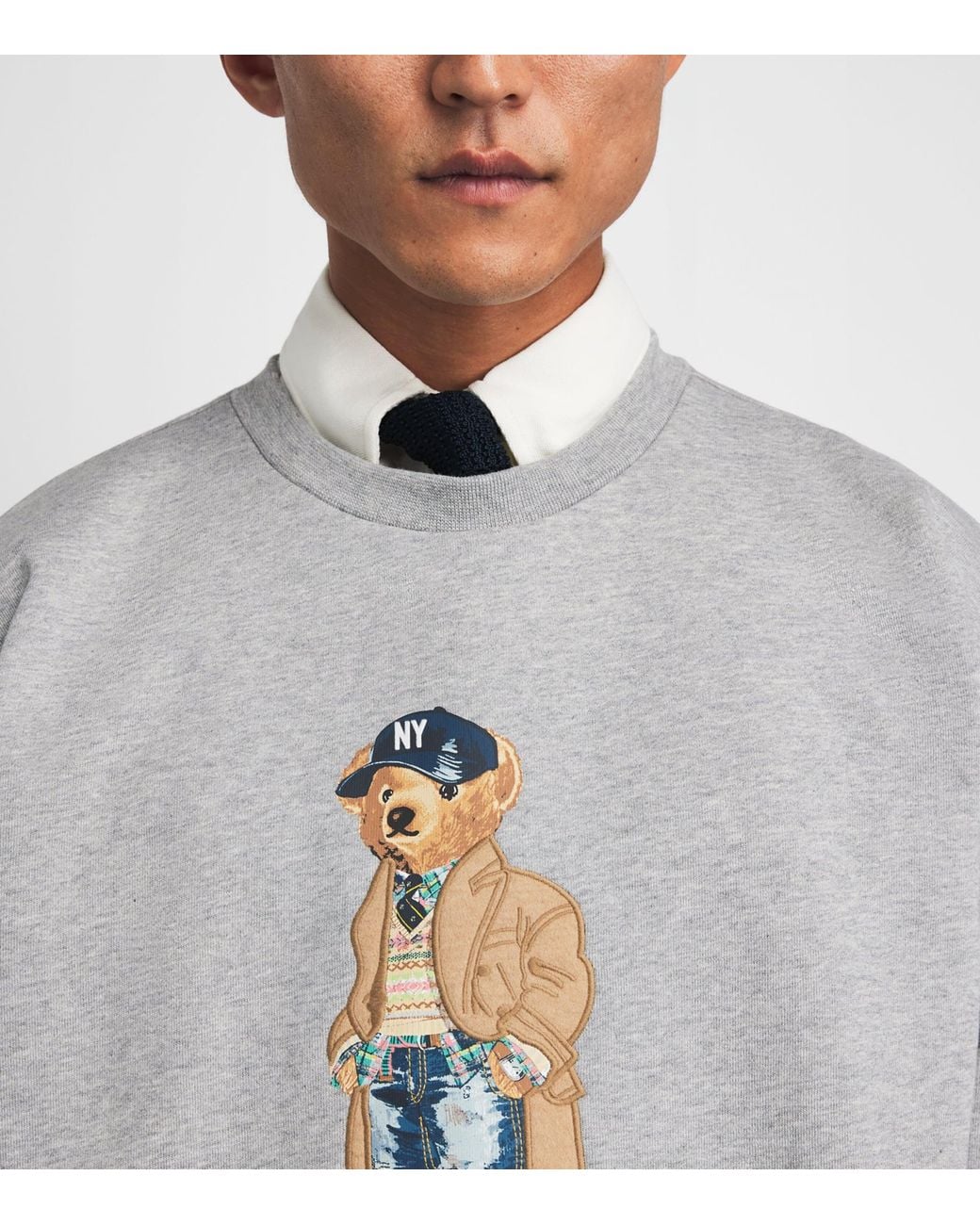 Polo Ralph Lauren Gray Polo Bear Sweatshirt for men