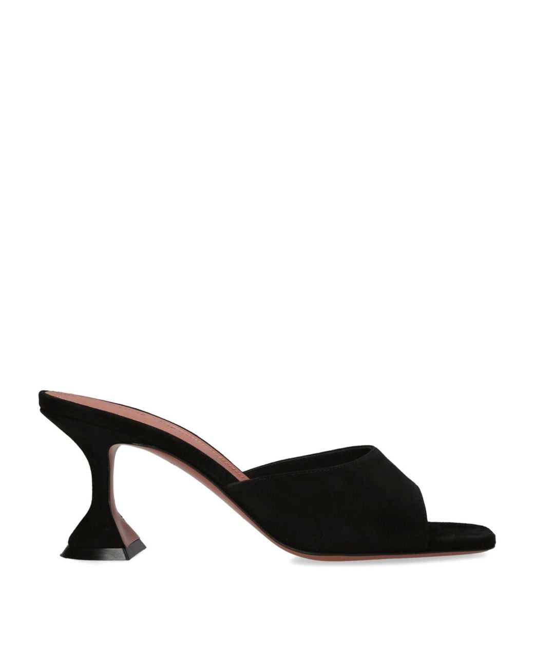 AMINA MUADDI Black Suede Lupita Mules 70