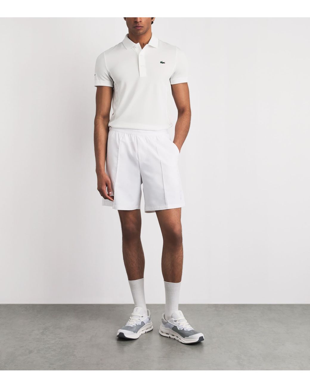 Lacoste White Technical Polo Shirt for men