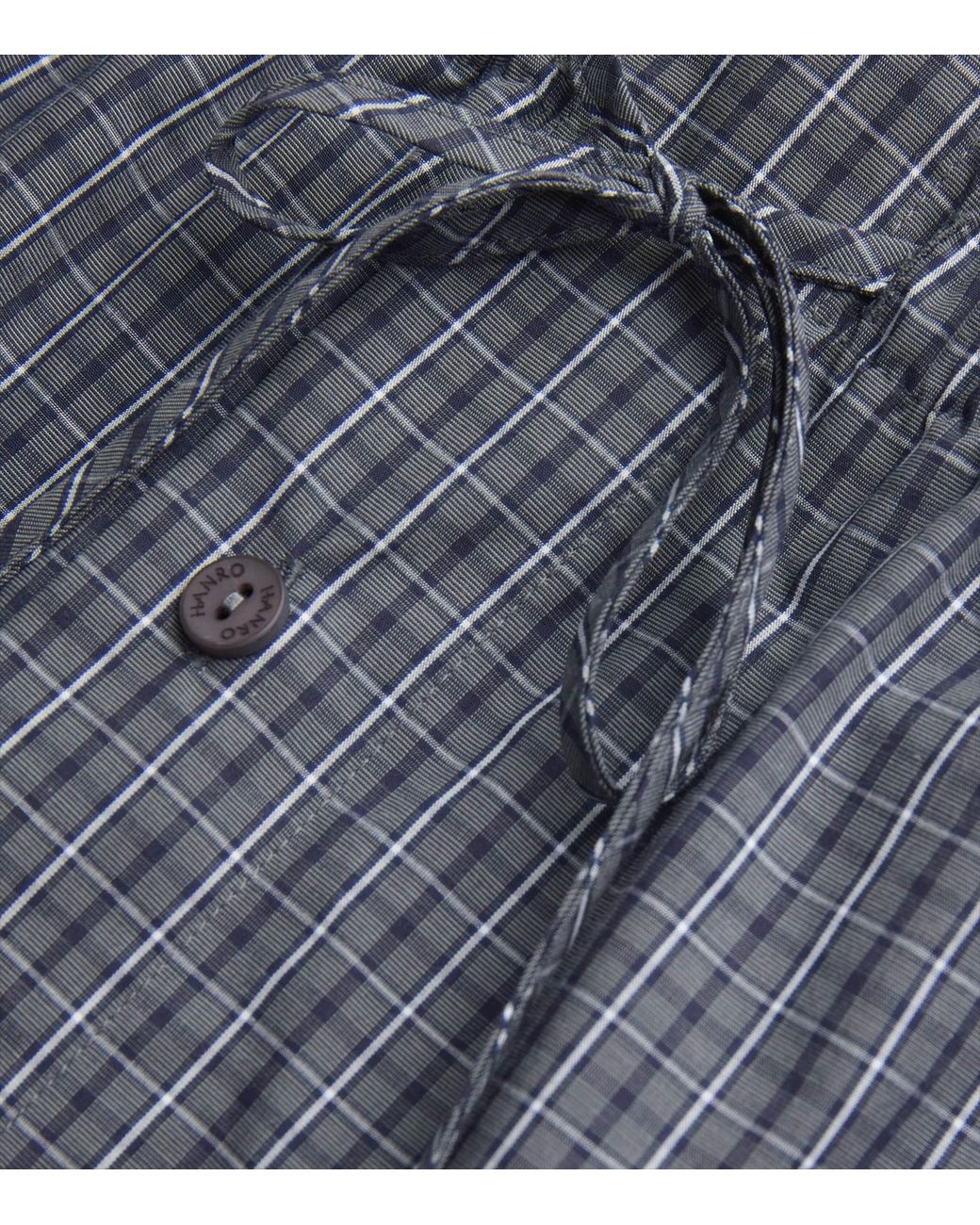 Hanro Blue Cotton Night & Day Shorts for men