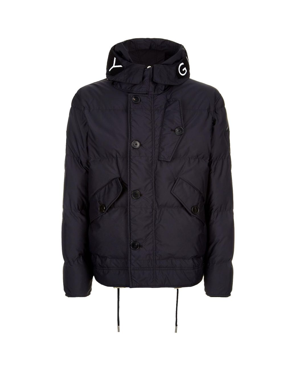 Givenchy Hooded Logo Puffer Jacket in Black for Men | Lyst