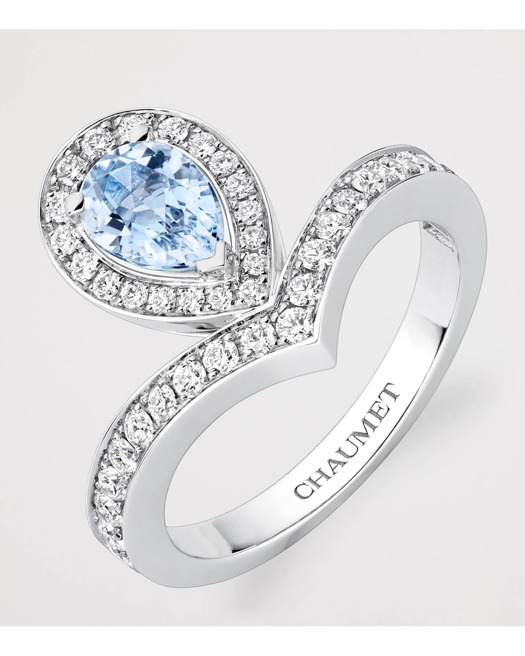 Chaumet White Diamond And Aquamarine Joséphine Aigrette Ring