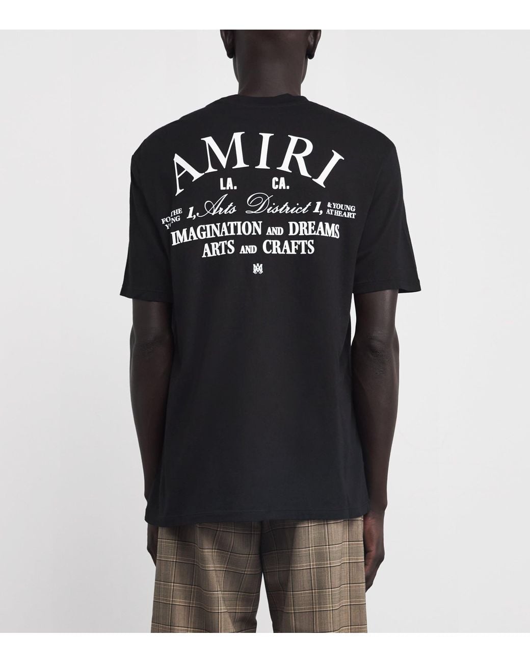 Amiri Black Cotton Arts District T-Shirt for men