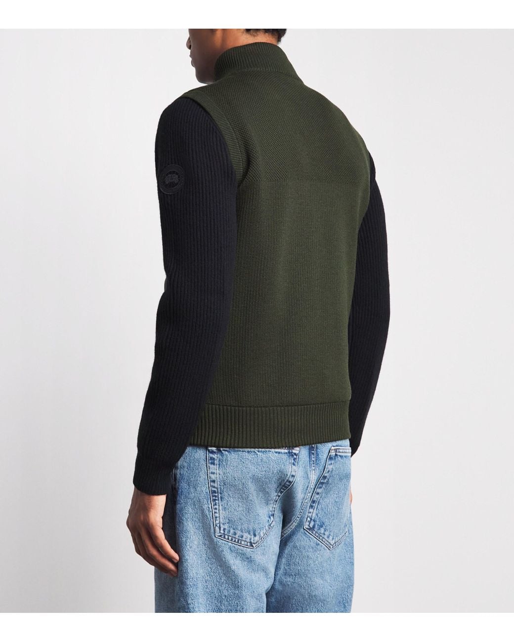 Canada Goose Green Down Hybridge Gilet for men
