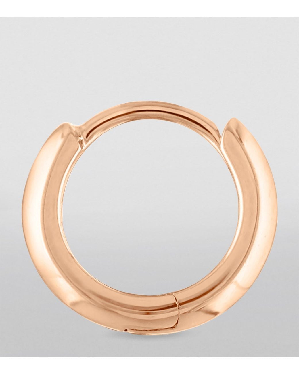 Maria Tash Metallic Faceted Metal Vertex Single Hoop Earring