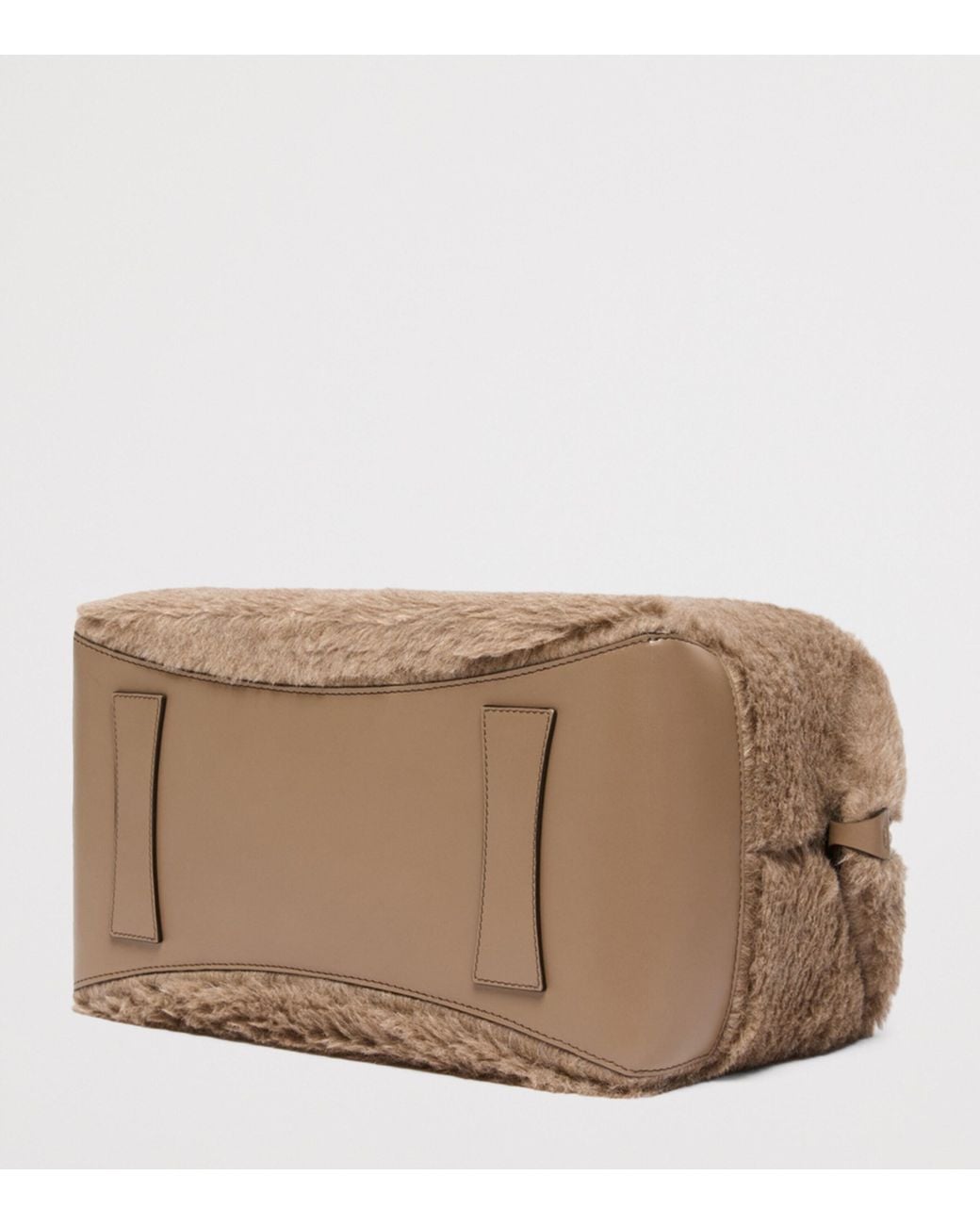 Max Mara Brown Teddy Top-Handle Bag
