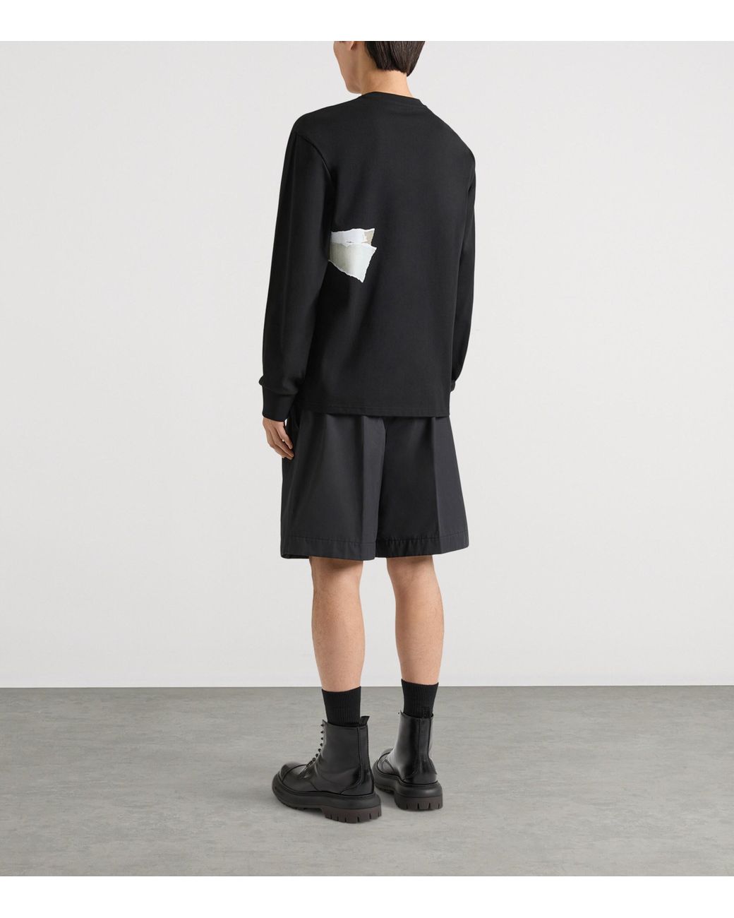 Givenchy Black Cotton Poplin Bermuda Shorts for men