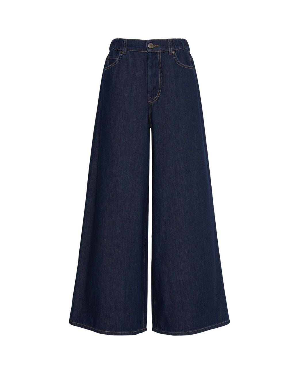 Weekend by Maxmara Blue High-Rise Wide-Leg Jeans