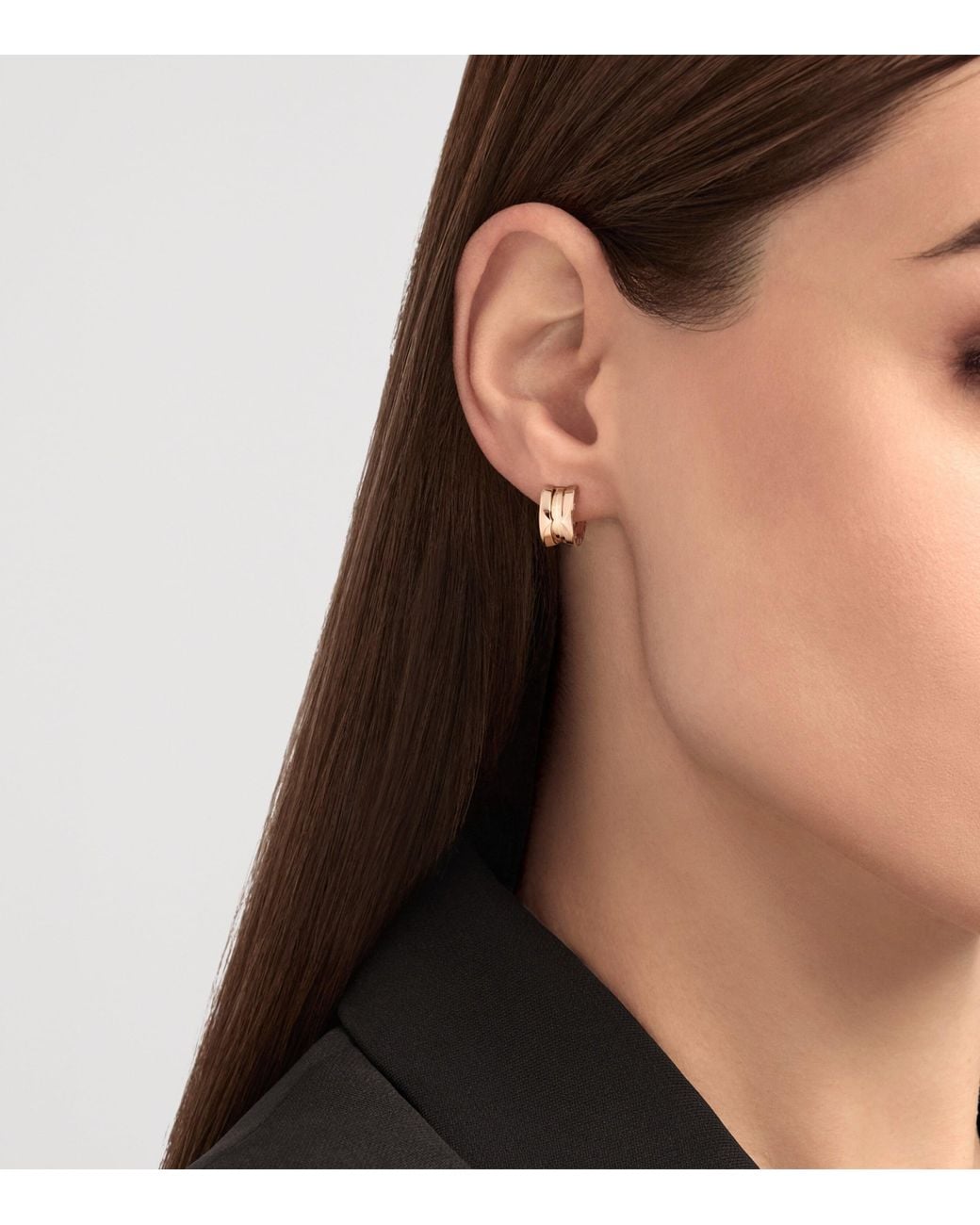 BVLGARI Pink B.Zero1 Single Hoop Earring