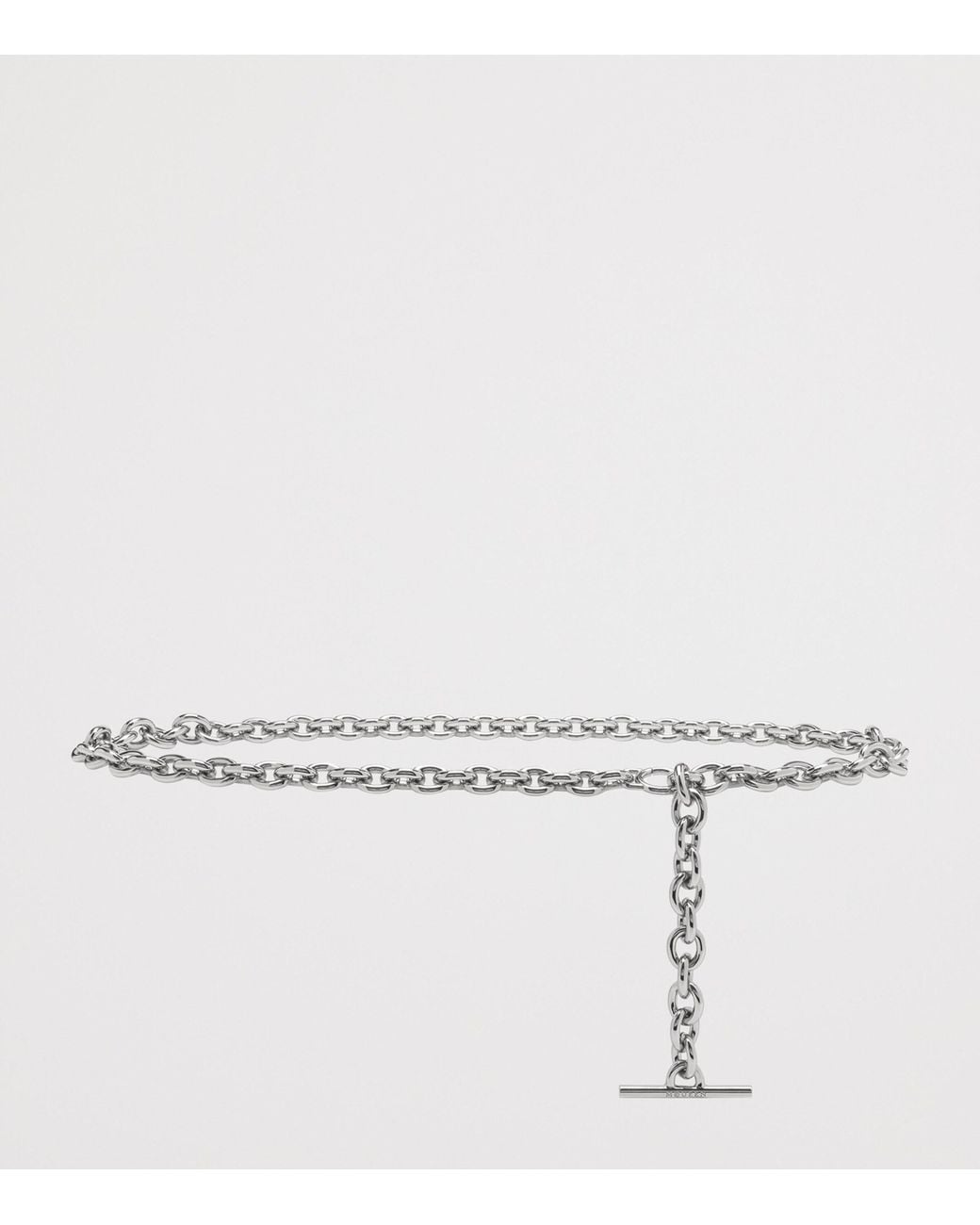 McQueen Metallic T-Bar Chain Belt