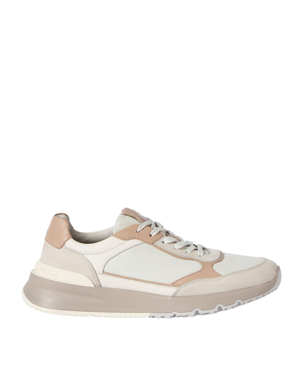 Brunello Cucinelli Natural Nubuck-Suede Sneakers for men